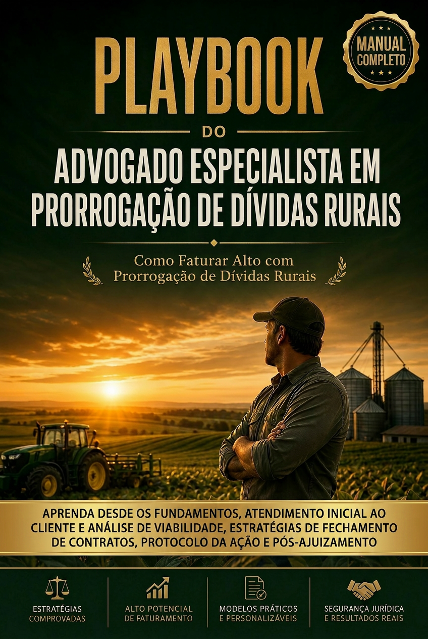 Playbook do Advogado Especialista em Prorrogação de Dívidas Rurais